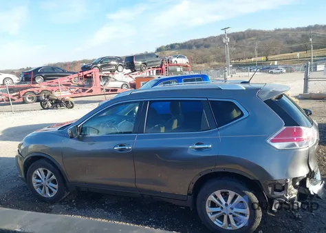 2015 Nissan Rogue Sv из США, поврежденный, VIN KNMAT2MT7FP558648